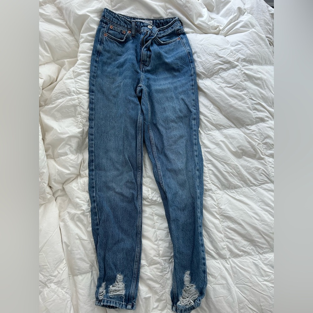 Topshop mom jeans size 25